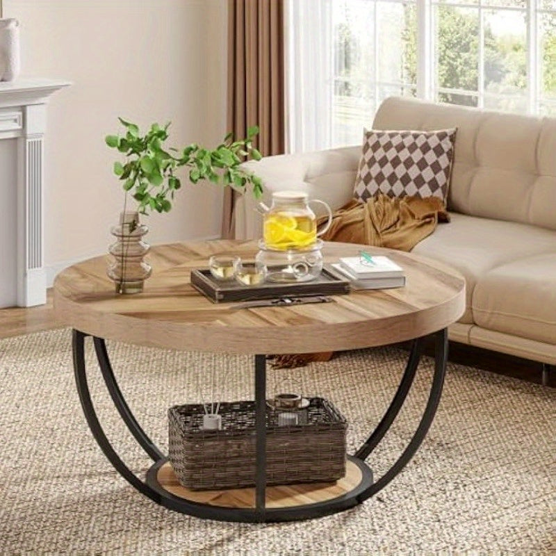 Coffee Table with Space-Saving, Easy Assembly, Waterproof, Metal