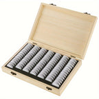 Coin Collecting Supplie with 30mm, Wood, Wooden for storage and organisation - Wooden option