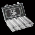 Coin Collecting Supplie with Plastic, Clear Plastic Capsule Holder Storage Box - Clear option