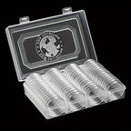 Coin Collecting Supplie with Plastic, Clear Plastic Capsule Holder Storage Box - Clear option