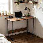 Computer Desk Laptop with Wood, Home Office Writing Table Book Shelf - Black oak color, '— 'style/80*37*72cm option