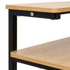 Computer Desk with Space-Saving, Easy Assembly, Wheels, Metal - product gallery image 6