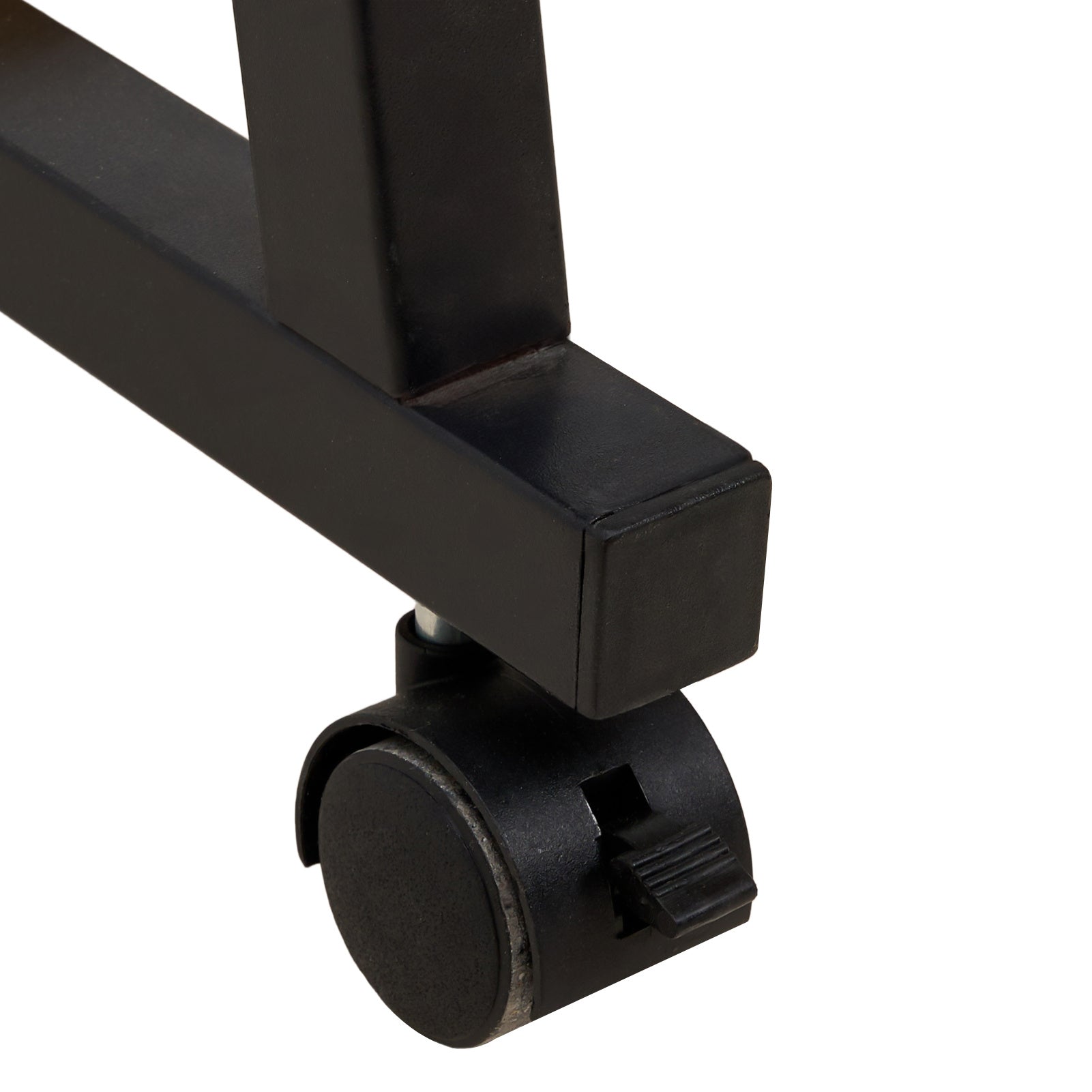 Computer Desk with Space-Saving, Easy Assembly, Wheels, Metal - product gallery image 7