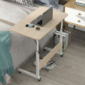 Computer Desk with Space-Saving, Foldable, Adjustable Height - Maple option