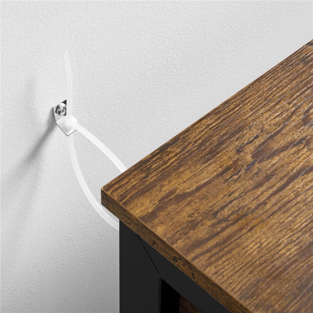 Console Table with Industrial Drawer Two Shelves for living rooms and bedrooms - product gallery image 10