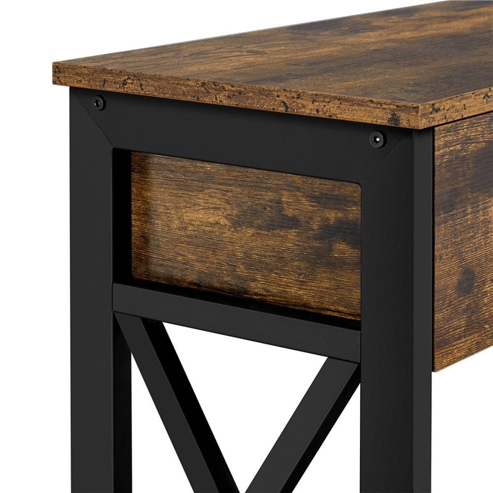 Console Table with Industrial Drawer Two Shelves for living rooms and bedrooms - product gallery image 13
