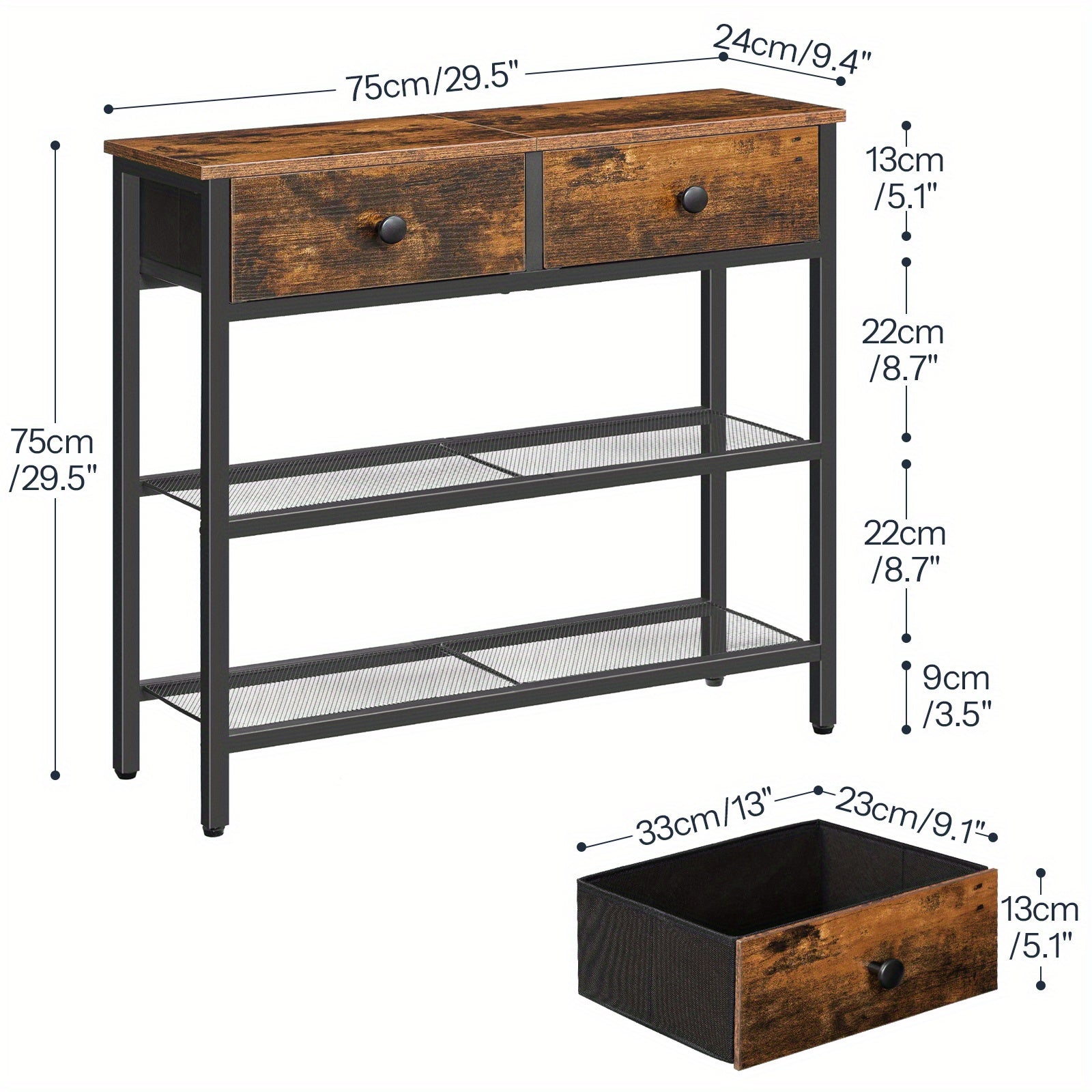 Console Table with Space-Saving, Easy Assembly for living rooms - product gallery image 2