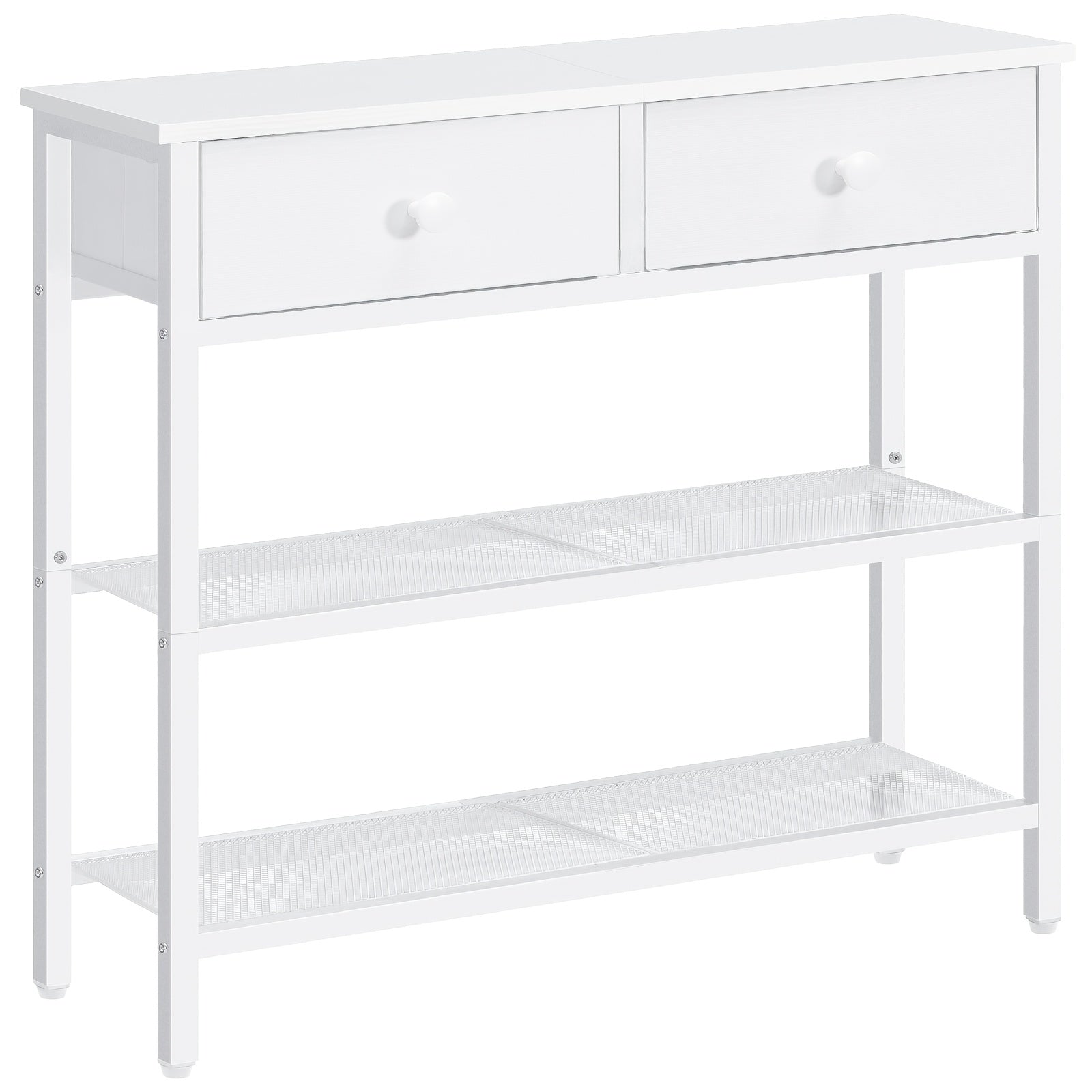 Console Table with Space-Saving, Easy Assembly for living rooms - White option