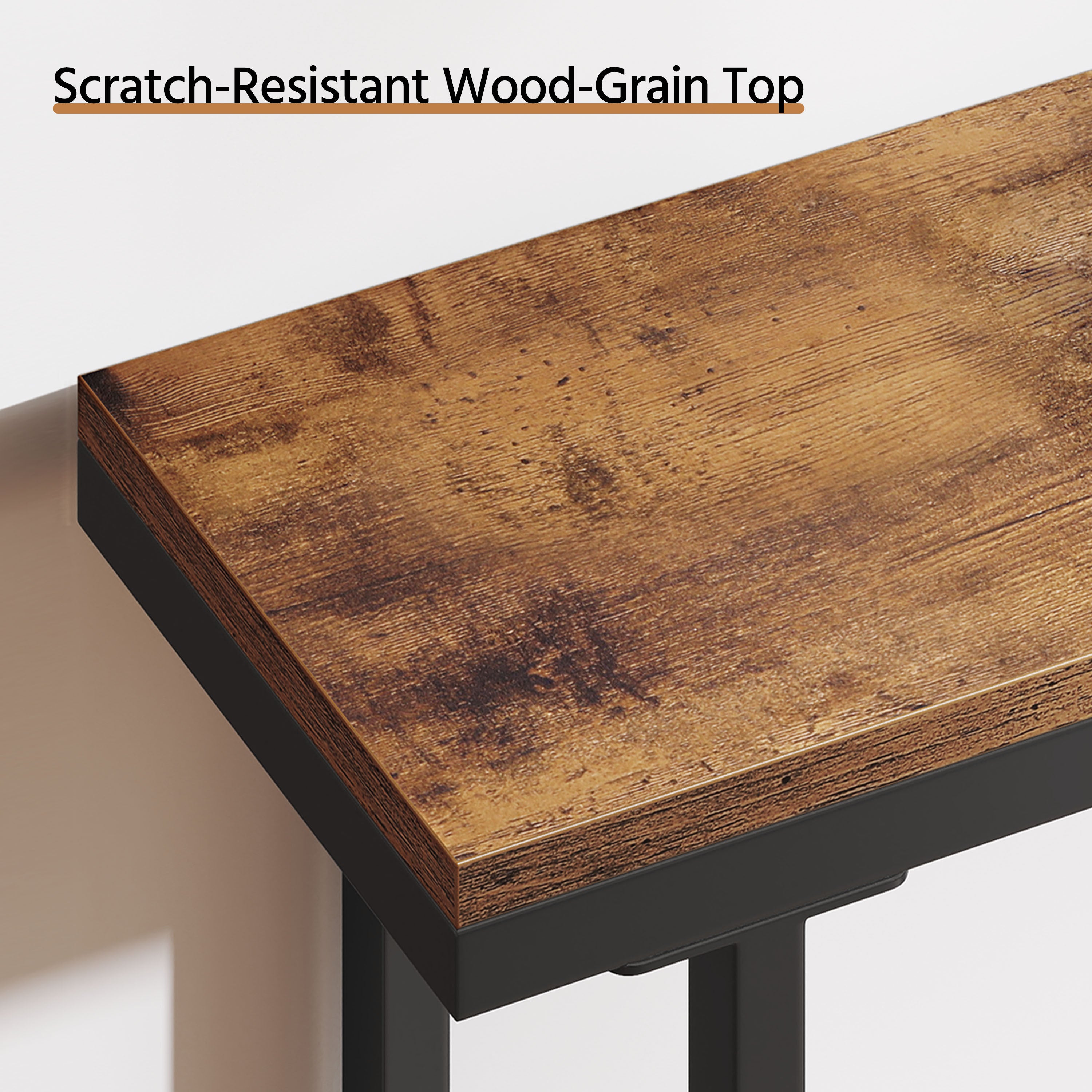 Console Table with Space-Saving, Easy Assembly, Metal - product gallery image 13