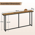 Console Table with Space-Saving, Easy Assembly, Metal - product gallery image 3