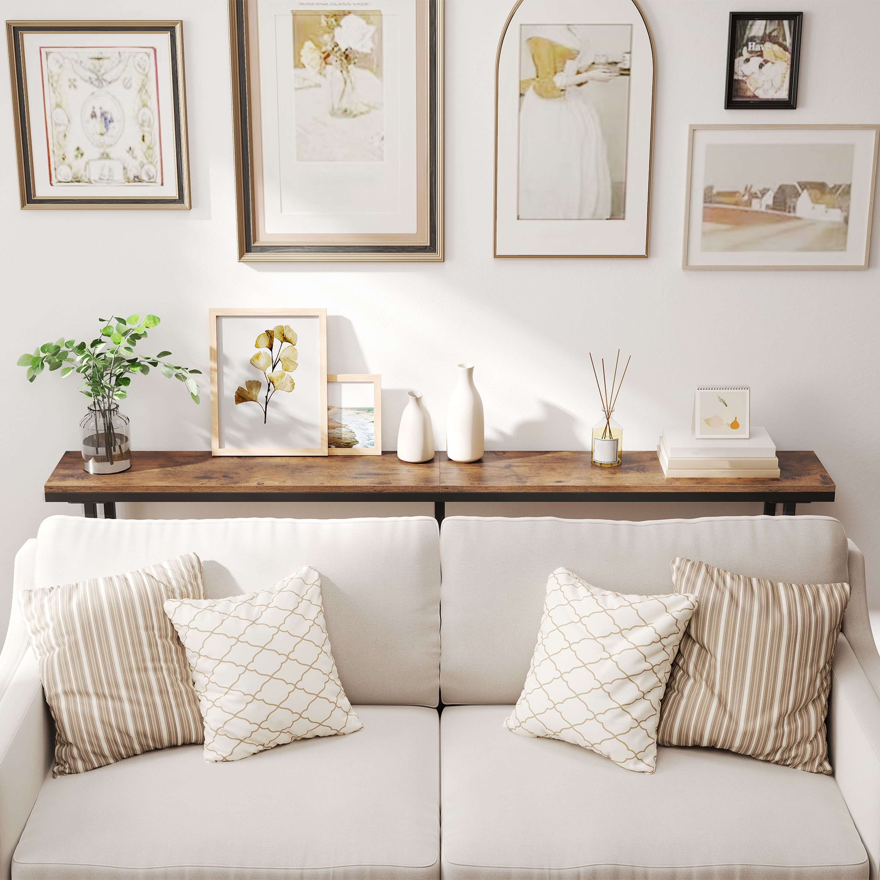 Console Table with Space-Saving, Easy Assembly, Metal - product gallery image 5