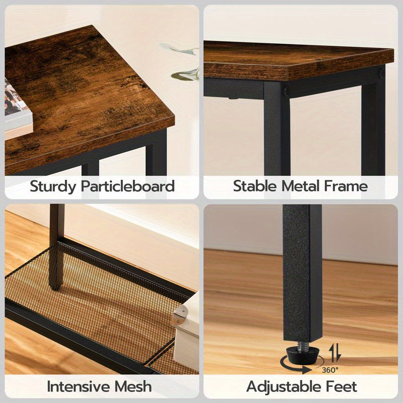 Console Table with Space-Saving, Lockable, 75cm for living rooms - product gallery image 6