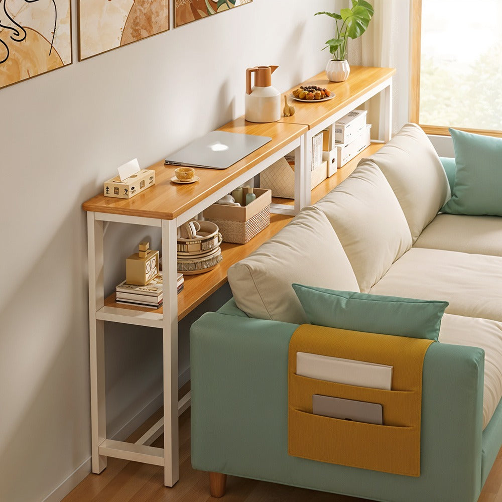 Console Table with Space-Saving, Wall-Mounted, Freestanding - product gallery image 27