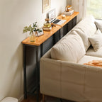 Console Table with Space-Saving, Wall-Mounted, Freestanding, Single Tier - product gallery image 15