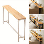Console Table with Space-Saving, Wall-Mounted, Freestanding, Single Tier - product gallery image 16