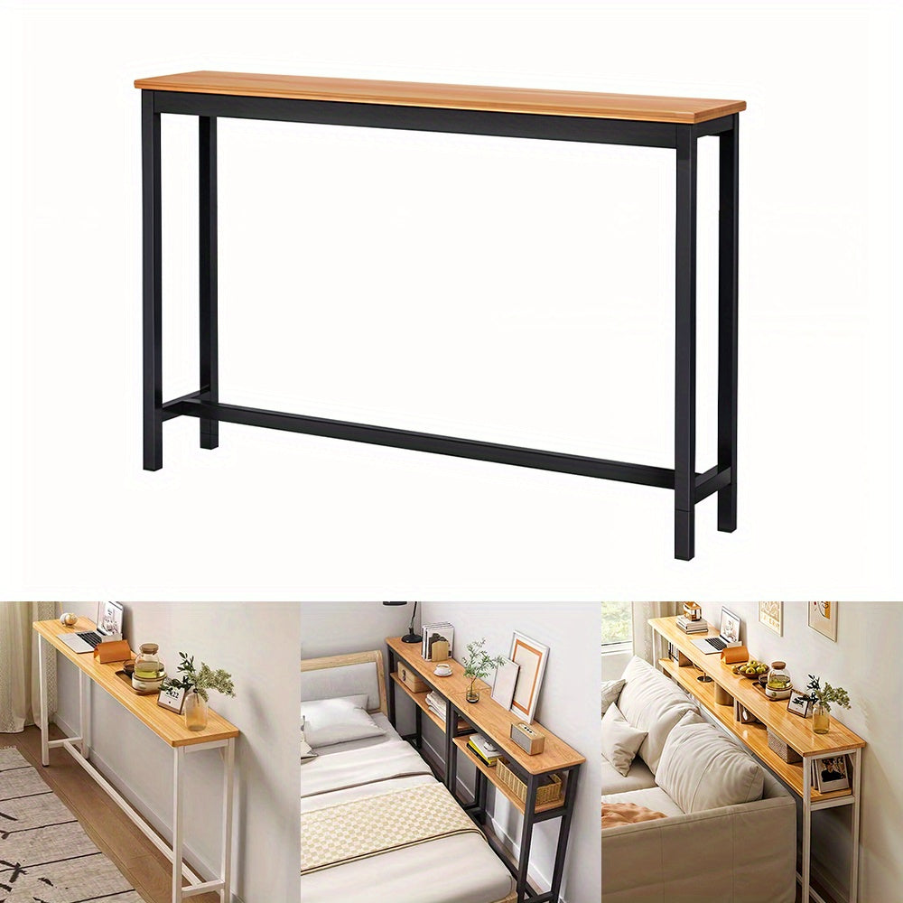 Console Table with Space-Saving, Wall-Mounted, Freestanding, Single Tier - product gallery image 17