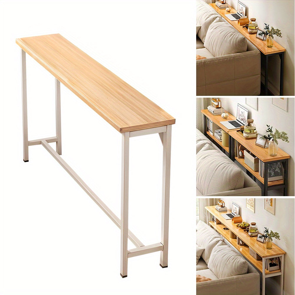 Console Table with Space-Saving, Wall-Mounted, Freestanding, Single Tier - product gallery image 18