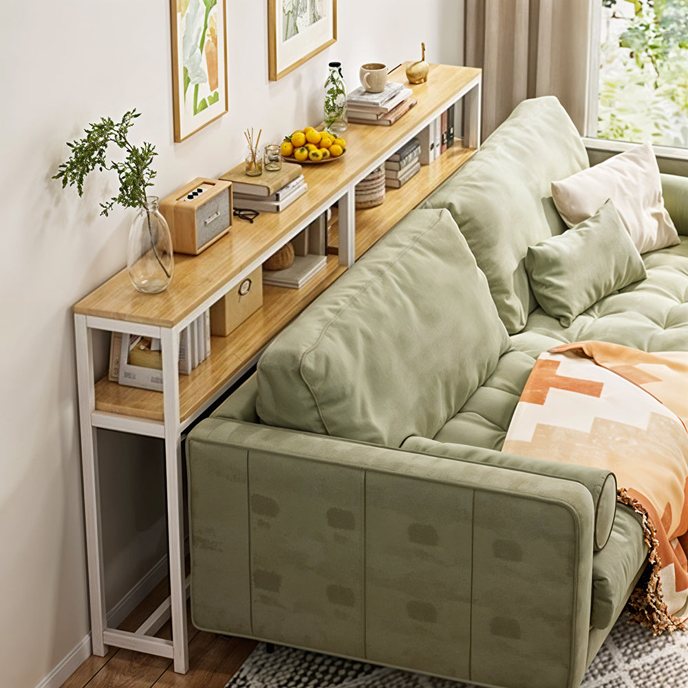 Console Table with Space-Saving, Wall-Mounted, Freestanding, Single Tier - product gallery image 19