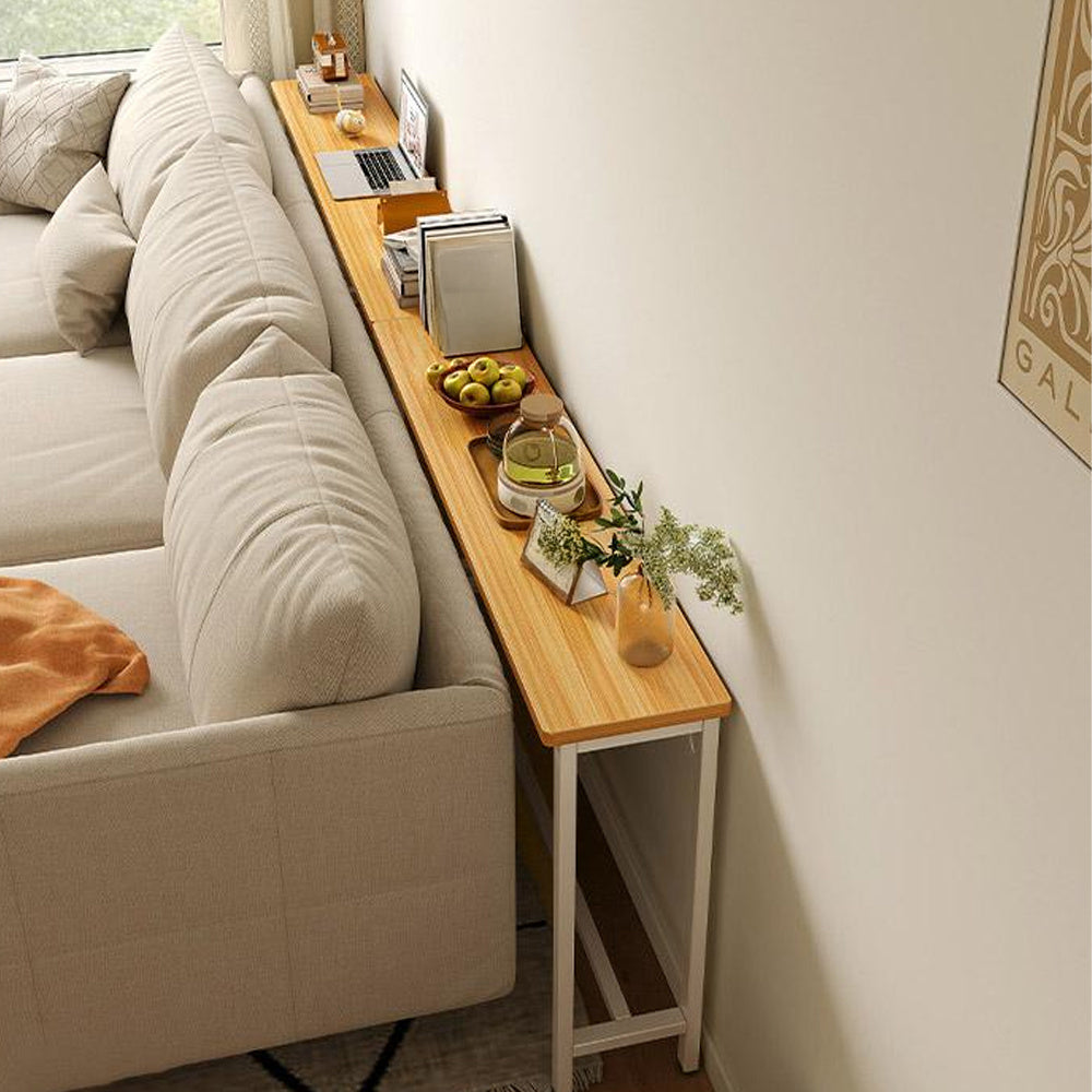 Console Table with Space-Saving, Wall-Mounted, Freestanding, Single Tier - product gallery image 2