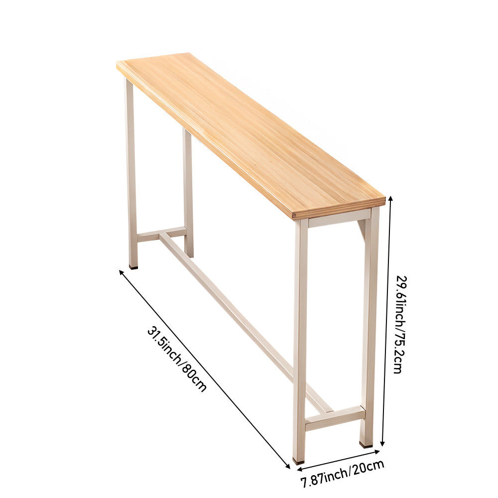 Console Table with Space-Saving, Wall-Mounted, Freestanding, Single Tier - product gallery image 4