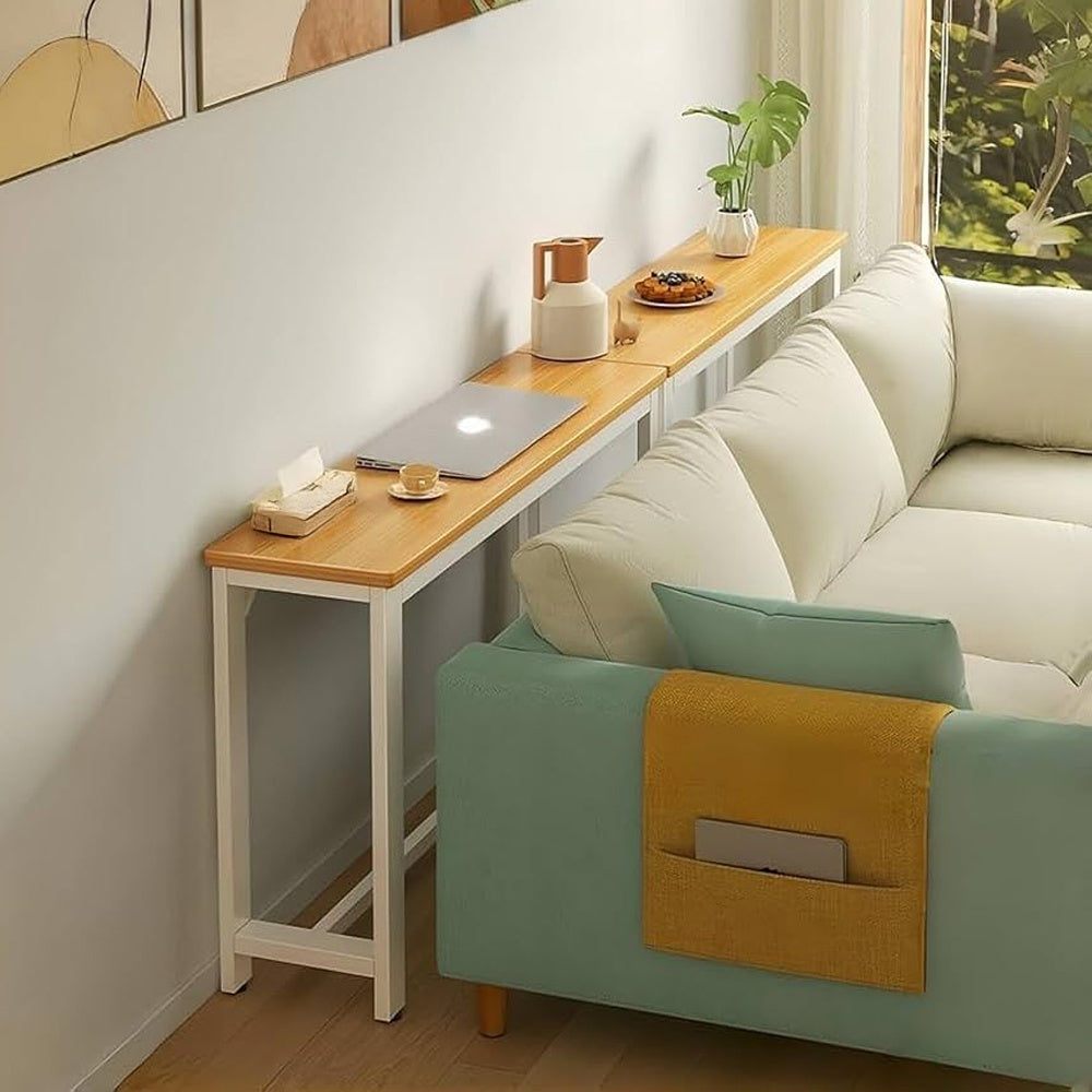 Console Table with Space-Saving, Wall-Mounted, Freestanding, Single Tier - product gallery image 5