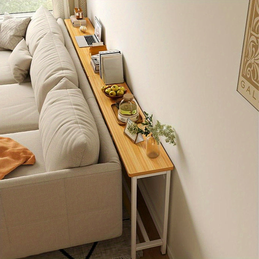 Console Table with Space-Saving, Wall-Mounted, Freestanding, Single Tier - product gallery image 9