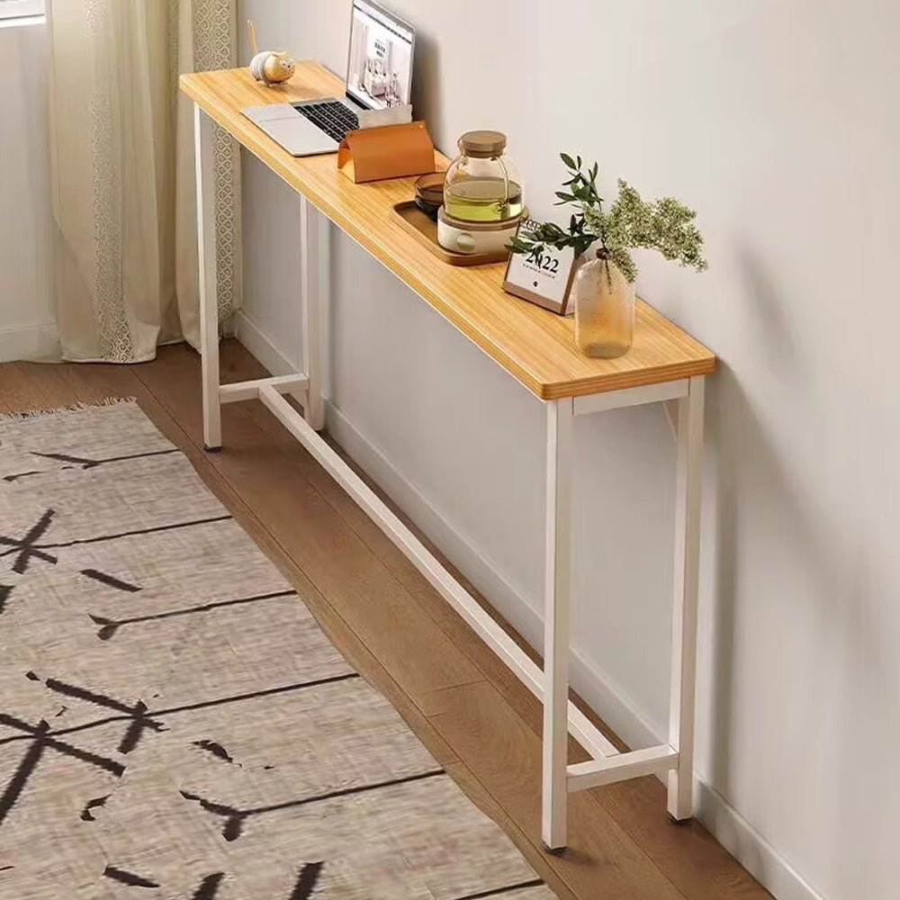 Console Table with Space-Saving, Wall-Mounted, Freestanding, Single Tier
