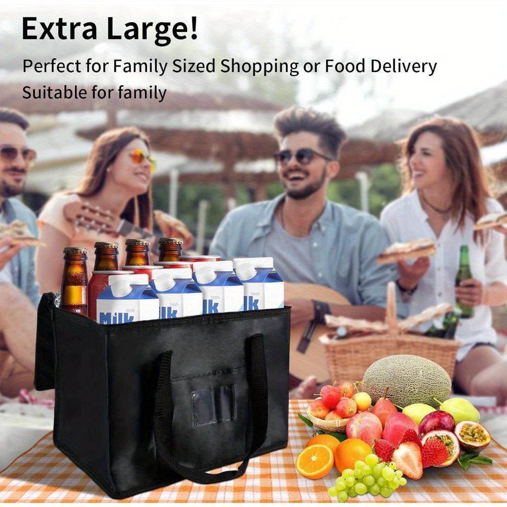 Cooler Bag with Foldable, Metal, Insulated Large Thermal Cool Camping Picnic - product gallery image 2