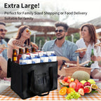 Cooler Bag with Foldable, Metal, Insulated Large Thermal Cool Camping Picnic - product gallery image 2