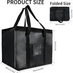 Cooler Bag with Foldable, Metal, Insulated Large Thermal Cool Camping Picnic - product gallery image 4