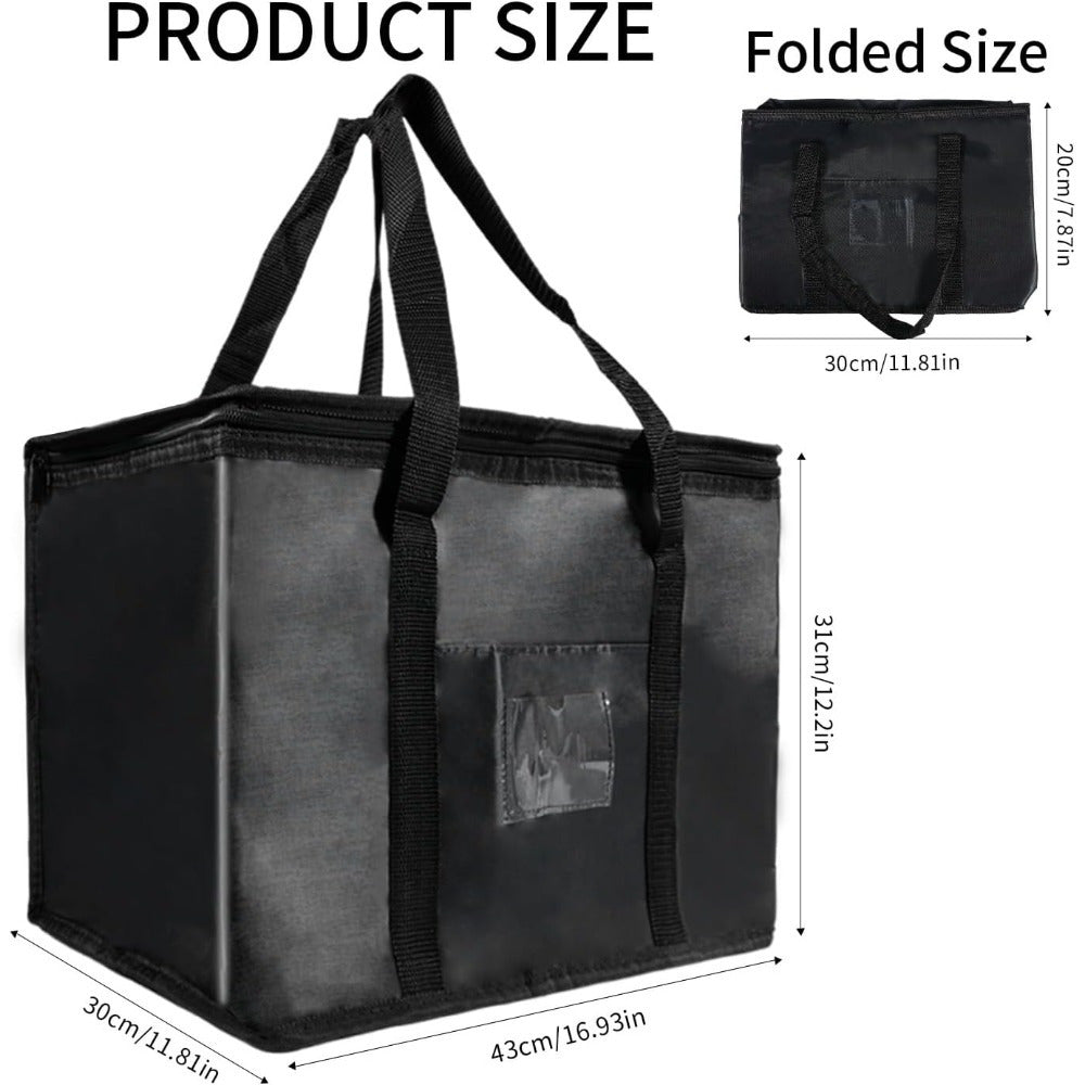 Cooler Bag with Foldable, Metal, Insulated Large Thermal Cool Camping Picnic - product gallery image 4