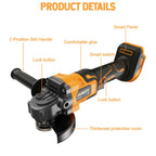 Cordless Angle Grinder for Makita battery with Wheels, 125mm - product gallery image 13