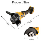 Cordless Angle Grinder for Makita battery with Wheels, 125mm - product gallery image 4