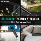 Cordless Leaf Blower with Plastic, Makita Compatible 300km/h Dust Bag Adjustable - product gallery image 3