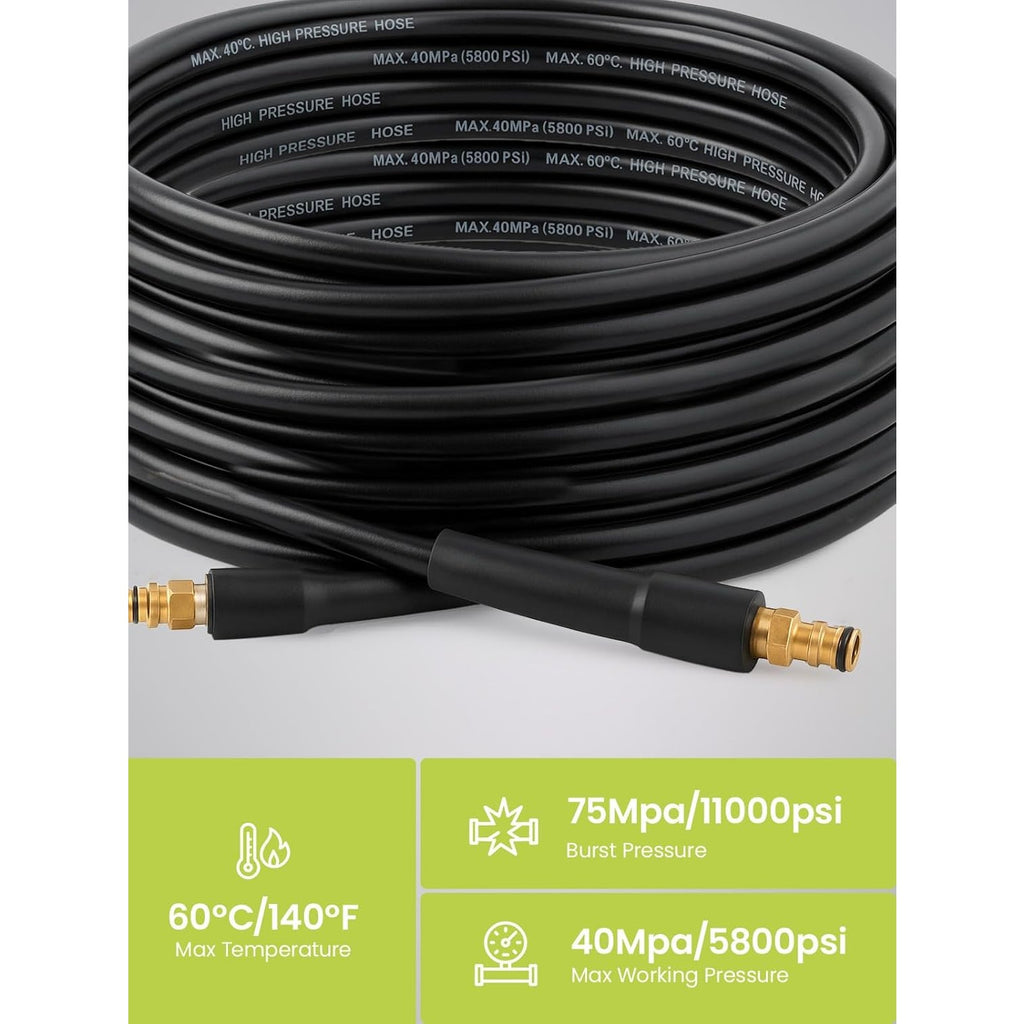 Cordless Pressure Washer with 30M, Drain Cleaning Hose Kit 30M 5800PSI - product gallery image 2