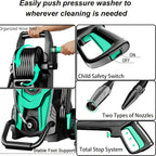 Cordless Pressure Washer with Hose Reel Foam Cannon Adjustable Nozzle - product gallery image 7