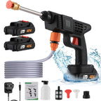 Cordless Pressure Washer with Rechargeable, 5m, 3000PSI 1500W Batteries 5m Hose Portable