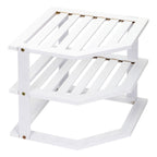 Corner Shelf with Easy Assembly, Bamboo, 3-Tier Bamboo Organiser Cupboard Countertop - product gallery image 19