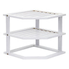 Corner Shelf with Easy Assembly, Bamboo, 3-Tier Bamboo Organiser Cupboard Countertop - product gallery image 20