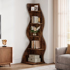 Corner Shelf with Space-Saving, Wall-Mounted for living rooms