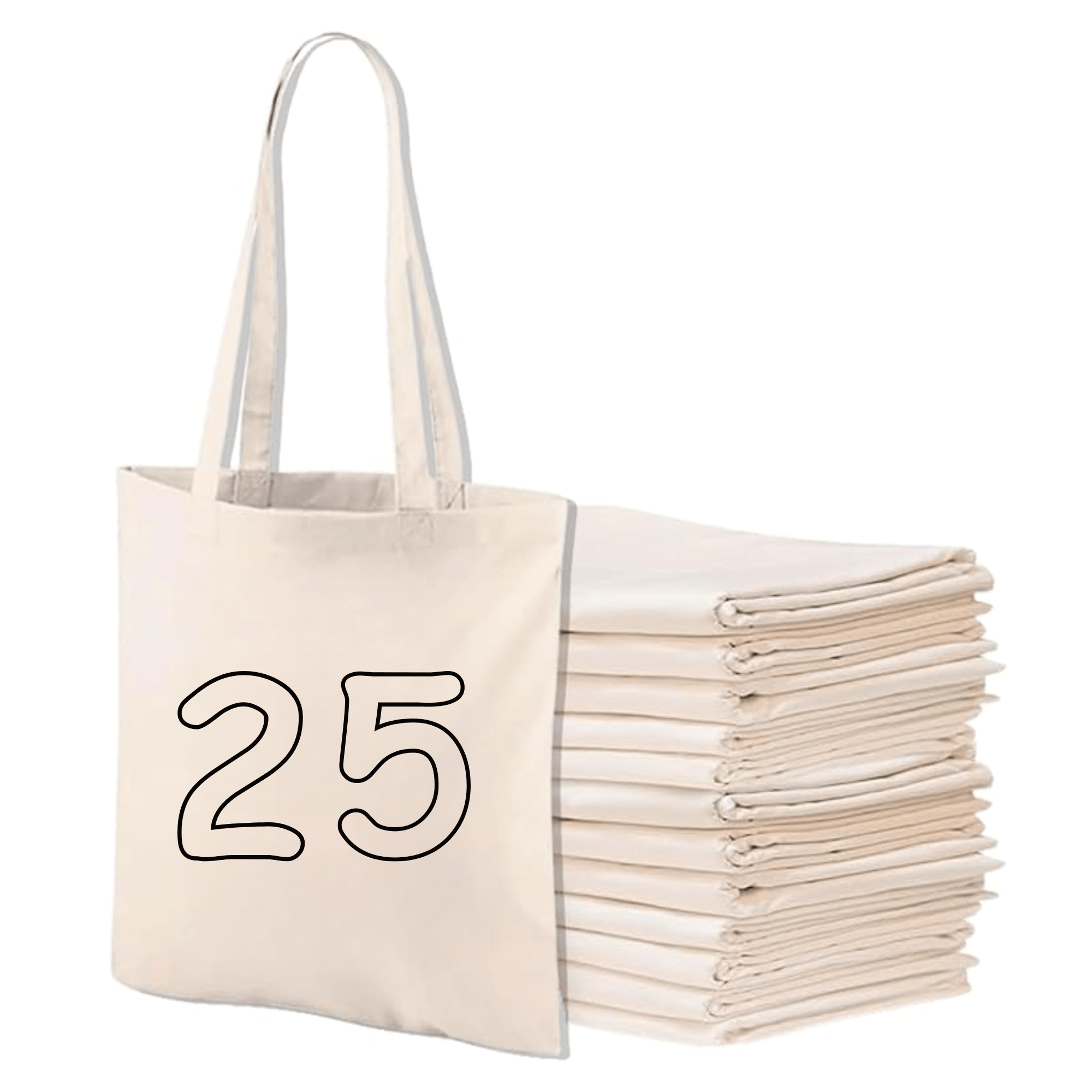 Cotton Tote Bag Multipack with Bags Bulk Canvas, Plain Reusable Shopping - product gallery image 5