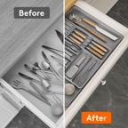 Cutlery Drawer Organiser with Dishwasher-Safe, Pull-Out, 60cm - product gallery image 14
