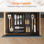 Cutlery Drawer Organiser with Dishwasher-Safe, Pull-Out, 60cm - product gallery image 5