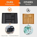 Cutlery Drawer Organiser with Dishwasher-Safe, Pull-Out, 60cm - product gallery image 7