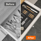 Cutlery Drawer Organiser with Dishwasher-Safe, Pull-Out, 60cm - product gallery image 8