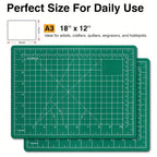 Cutting Mat with Wood, Size: 45.72x30.48 cm, A3 Self-Healing Double-Sided 45x30cm Heavy - product gallery image 2