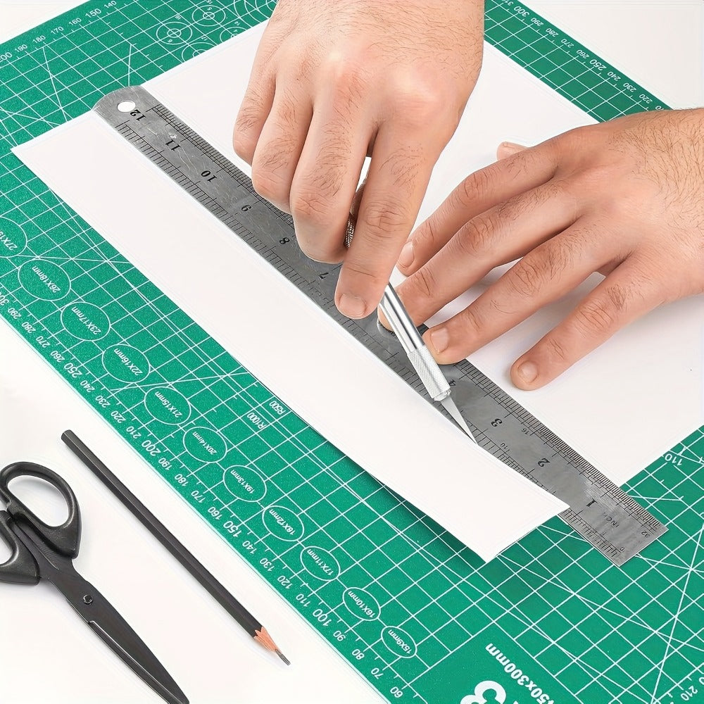 Cutting Mat with Wood, Size: 45.72x30.48 cm, A3 Self-Healing Double-Sided 45x30cm Heavy - product gallery image 5