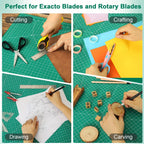 Cutting Mat with Wood, Size: 45.72x30.48 cm, A3 Self-Healing Double-Sided 45x30cm Heavy - product gallery image 6