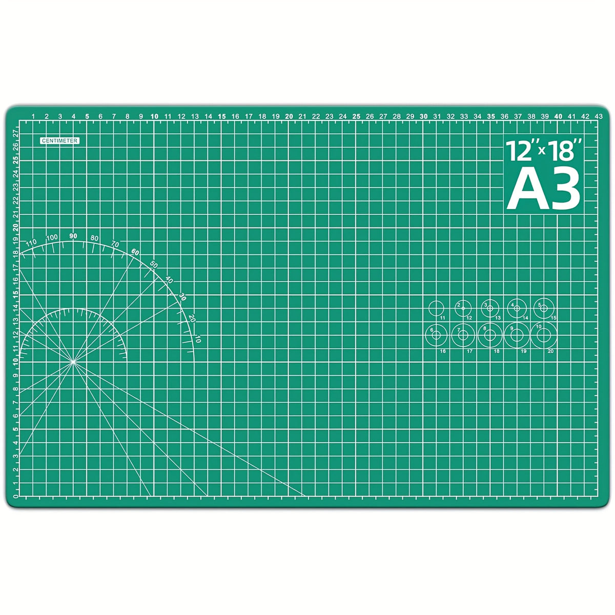 Cutting Mat with Wood, Size: 45.72x30.48 cm, A3 Self-Healing Double-Sided 45x30cm Heavy - Size: 45.72x30.48 cm option