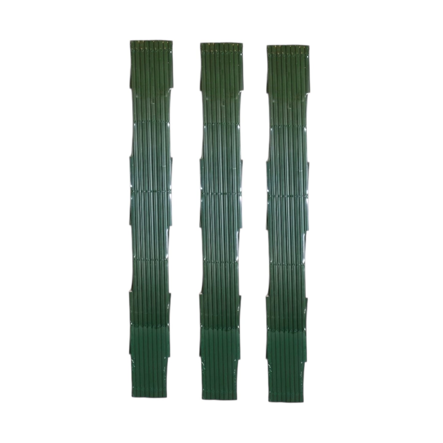 Set of 3 Expanding Green Plastic Wall Foldable Trellis Fence 180 x 46cm, 180 x 90cm